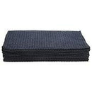 MIS.MW16BLK/BLK (12) Waffle Weave Microfiber Glass Towel Medium Black