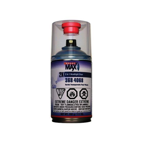SPM.3684068 SprayMax® 2K 2-in-1 Clear Coat, 250 mL, Gloss, 58% Solids Content