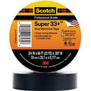 3M.06132 Scotch® Super 33+™ Premium Grade Electrical Tape, 66 ft x 3/4 in, 7 mil THK, Black