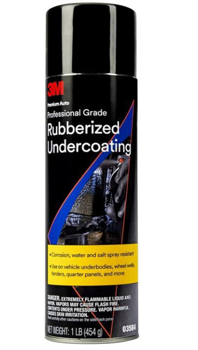 3M.03584 Professional Grade Rubberized Undercoating, 16 oz Can, Aerosol, Black, 30 min Curing