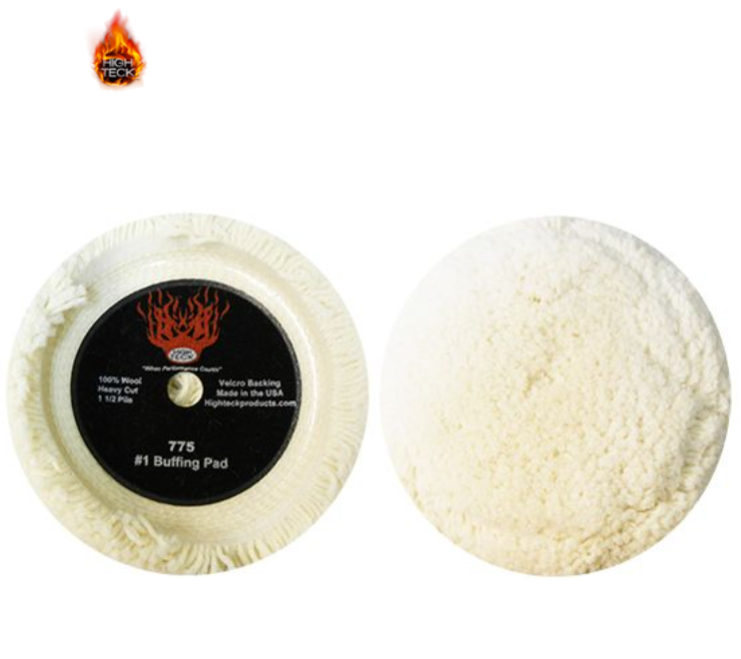 HIT.775.EA 7-1/2X 1-1/2 100% WOOL VELC #1 BUFF PAD