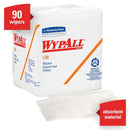 KIM.05812 WypAll®  L30 Series 1/4 Fold Towel, 12 x 12-1/2 in, 90, Double Re-Creped, White, 1 Plys