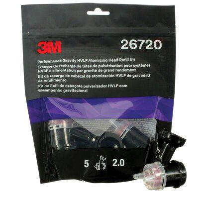 3M.26720 (5) 2.0 ATOMIZING HEAD REFILL KIT - RED