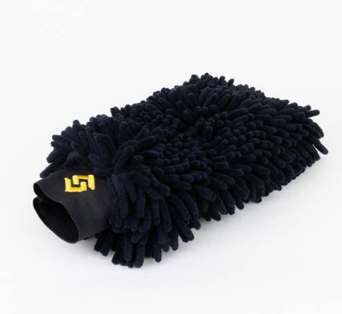 MIS.AM12BLK Dark Side Chenille Wash Mitt, 1500 GSM