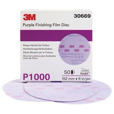 3M.30669 (50) 6" P1000 HOOKIT FINISH FILM DISC