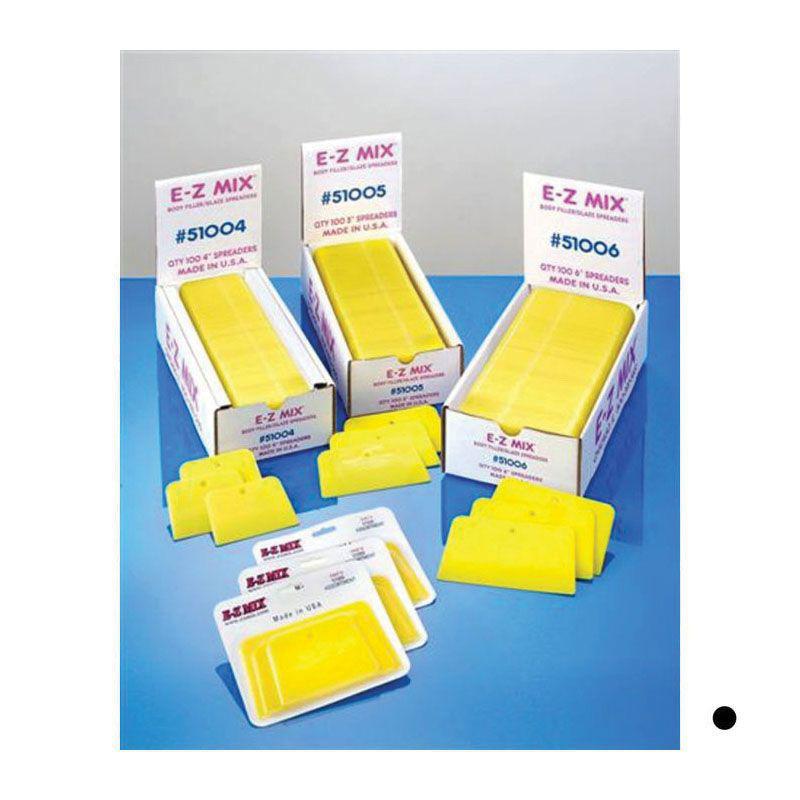 EZM.51004 Body Filler/Glaze Spreader, 4 in, Plastic, Yellow