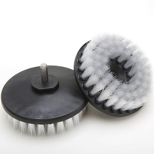 MIS.BR5WHT Power-Brush with Drill Shaft, Soft Bristles, 5"