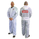 SAT.530056W SATA® Dan-Am® 530056W Paint Suit, Large, White, Elastic Waist