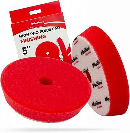 MAX.2023155RW. High Pro Red Foam Finishing Pad - 5.2 inch