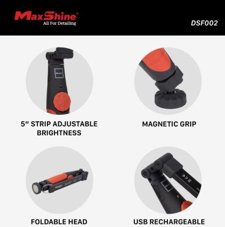MAX.DSF002. Foldable Paint Inspection Light/Swirl Finder