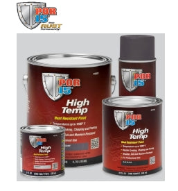 POR-15® 44116 Heat Resistant High Temperature Paint, 8 oz Can, Flat Black, Liquid, 4 hr Curing