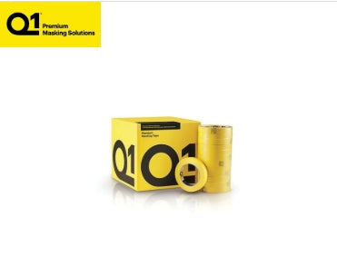 Q1® MTQ148 Premium Masking Tape, (2") 55 m x 48 mm, 125 um THK, 20/case, Sun Yellow