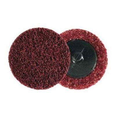 3M.7481 SC-DR Series No-Hole Surface Conditioning Disc, 2 in, Medium Grade, Aluminum Oxide, Maroon