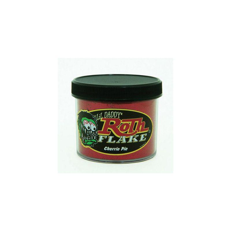 ROT.BRF108 Roth Flake & Pearl Product  Metal Flake, 2 oz Jar, Cherrie Pie