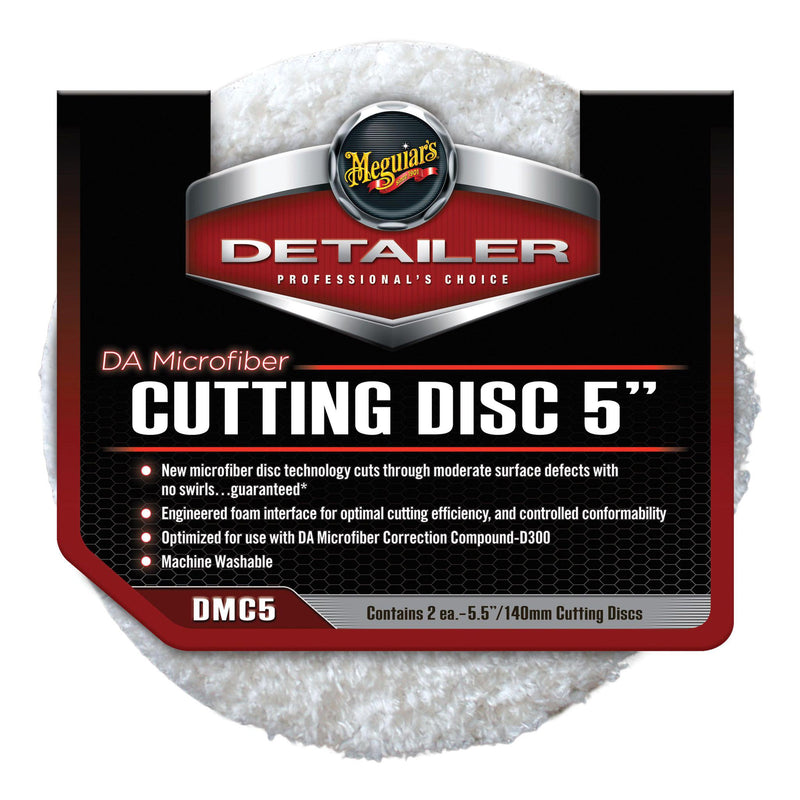 MEG.DMC5 Dual Action Cutting Disc, 5 in Dia, Microfiber Pad