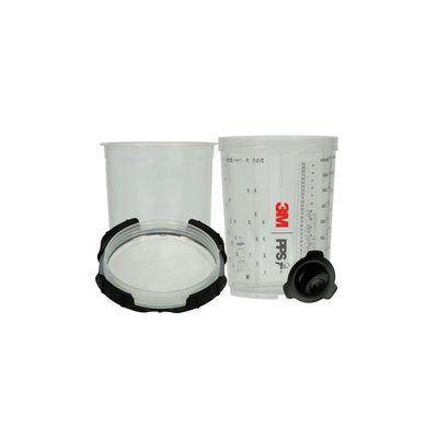 3M.26112 Spray Cup Liner Kit, 400 mL, Use with Liner (Y/N): Yes