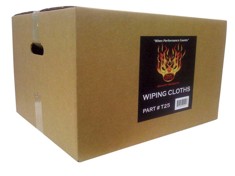 HIT.T25 25 lb Carton of T-Shirt Material Wiping Cloths