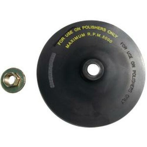 SGT.94820 Backing Pad, 7 in Dia, 5/8-11 Arbor/Shank, Rubber, Hook and Loop Attachment
