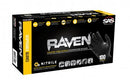 RAVEN BLACK NITRILE GLV  6 MIL