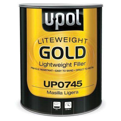 UPO.0745 U-POL® GOLD™  Lightweight Body Filler, 3 L Tin, Gold, Paste, Lightweight