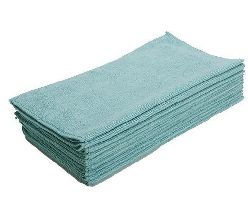 1st.MB15GRN All Purpose Microfiber Cleaning Towel Wheel Cleaning Cloths, 260 GSM, 15"x15", Green