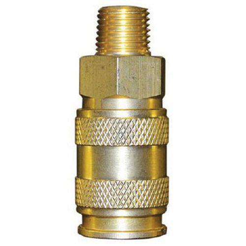 RTI.HFMC-1 High Flow Quick Disconnect Coupler, 1/4 in, Male, Brass