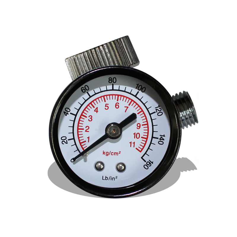 Air regulator with 160 PSI pressure gauge, 1/4