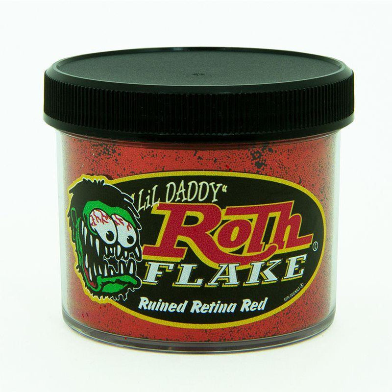 ROT.MRF103.EA Ruined Retina Red Solid Metal Flake, Monster .025 Size, 2oz Jar