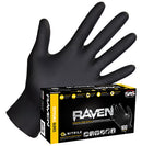RAVEN BLACK NITRILE GLV  6 MIL