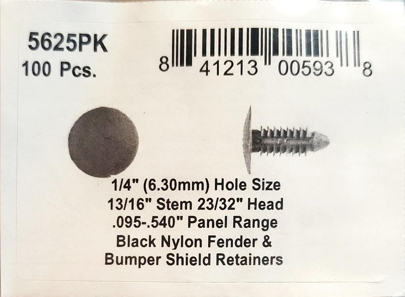 DSC.5625PK  1/4" Hole Size 13/16" Stem