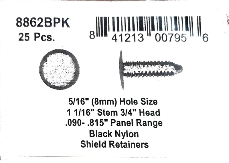 DSC.8862BPK  5/16" Hole Size 1 1/16" Stem