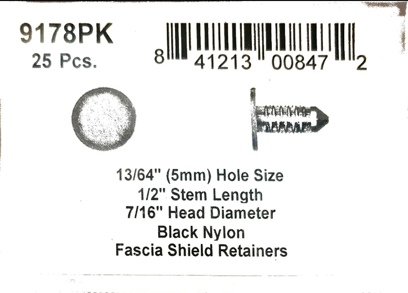 DSC.9178PK  1/2" Stem Size 7/16" Head Dia