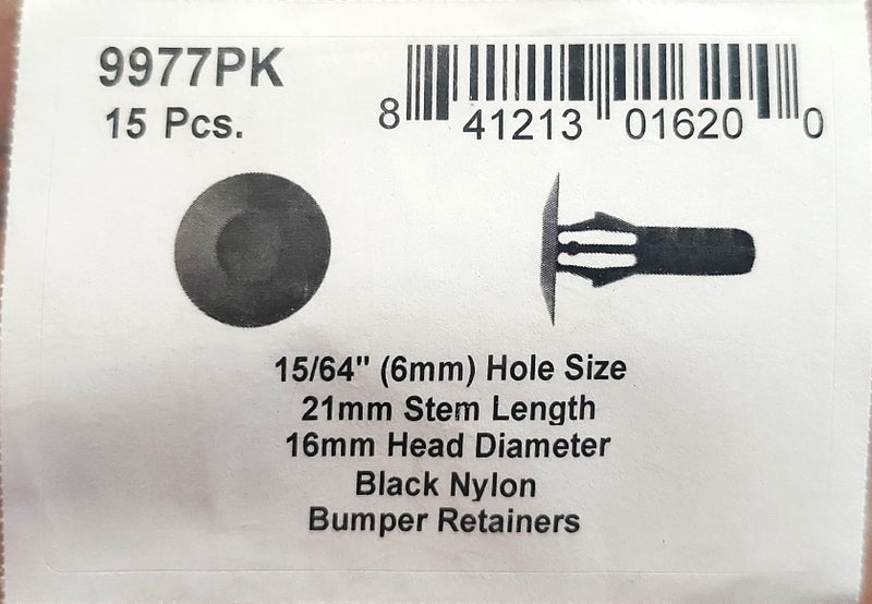 DSC.9977PK  6mm Hole Size 16mm Head Dia