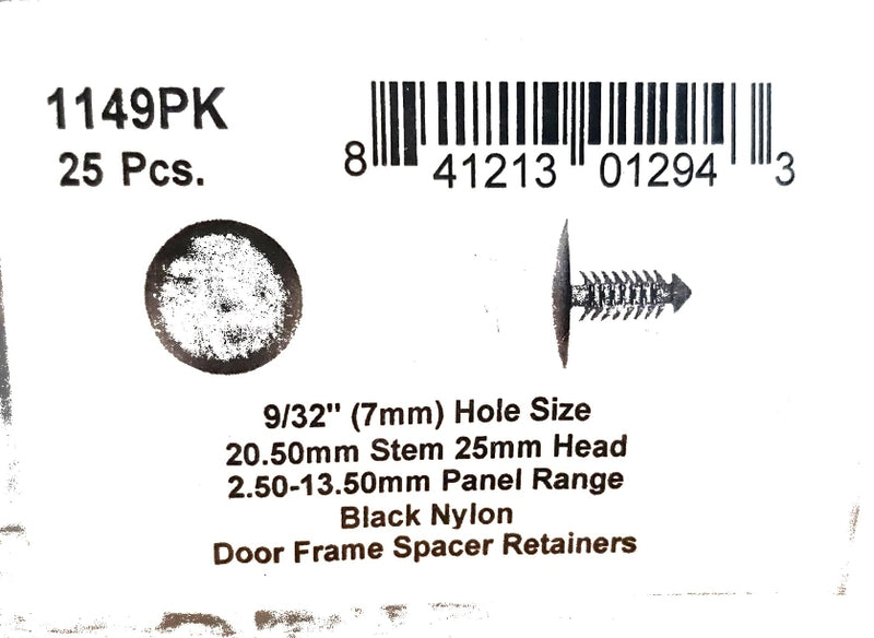 DSC.1149PK  9/32" Hole Size 20.5mm Stem