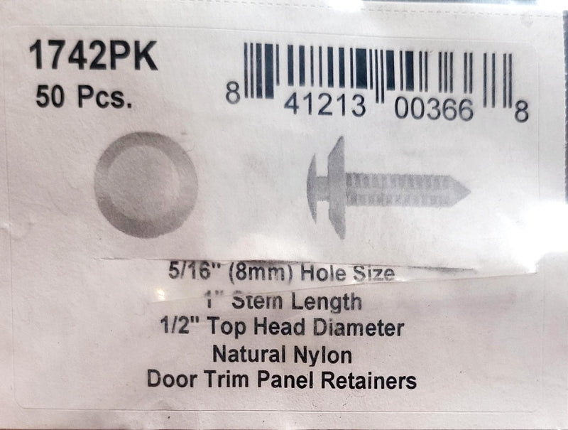 DSC.1742PK  5/16" Hole Size 1" Stem Length