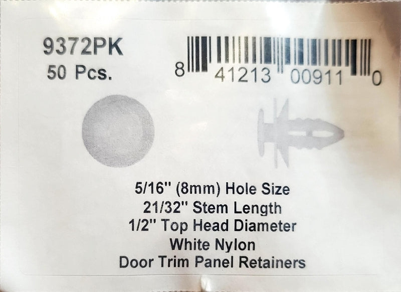 DSC.9372PK  5/16"Hole 1/2" Hd 21/32" Stem