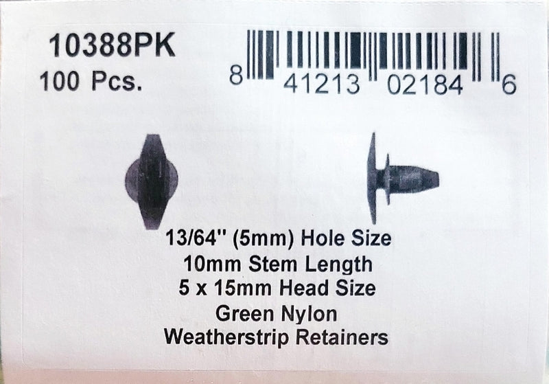 DSC.10388PK  5mm Hole Size 10mm Stem Lgth