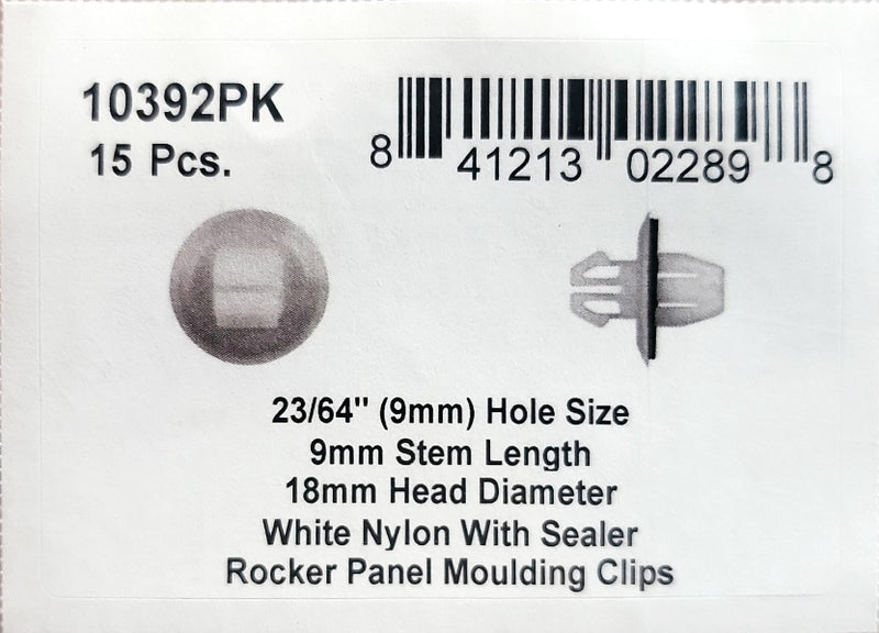 DSC.10392PK  9mm Hole Size 9mm Stem Length
