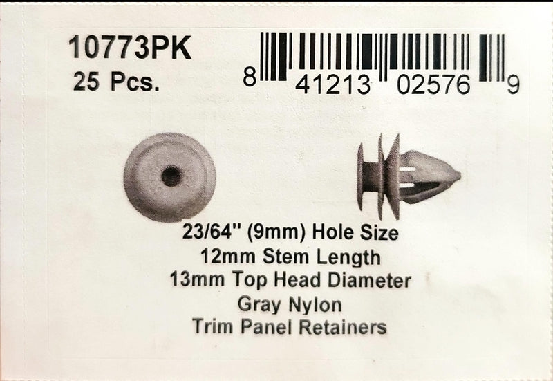 DSC.10773PK  9mm Hole 13mm Hd 12mm Stem