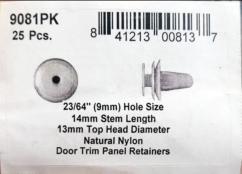 DSC.9081PK  9mm Hole Size 14mm Stem Length