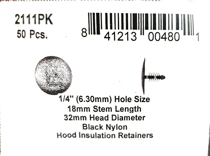 DSC.2111PK  6.3 Hole 32mm Hd 18mm Stem