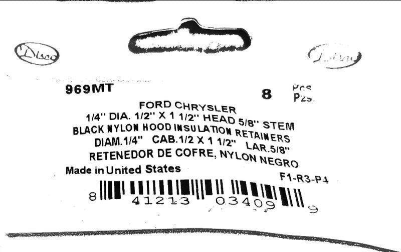 DSC.969MT 1/4" Hole Size 5/8" Stem Length