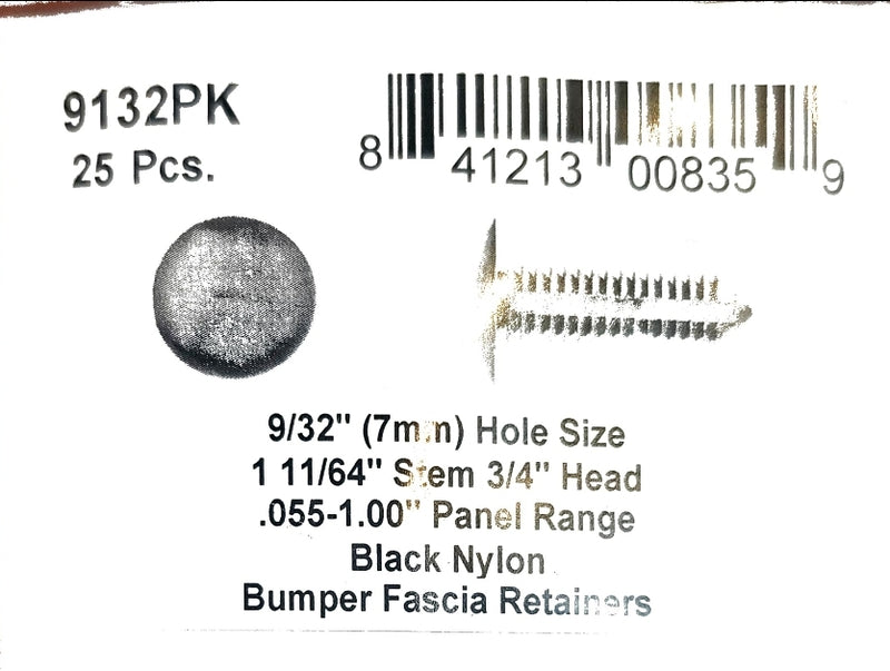 DSC.9132PK  9/32" Hole 1 11/64" Stem Lgth