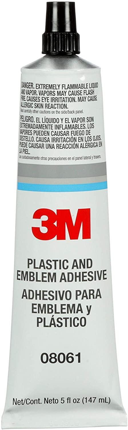 3M.08061 Transfer Plastic and Emblem Adhesive, 5 oz Tube, Liquid, Clear