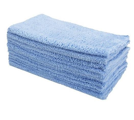 GST.MFE16BLU Edgeless Microfiber Detailing Towel Polishing Buffing Exterior and Interior, 16"x16", Blue, Pack of 12