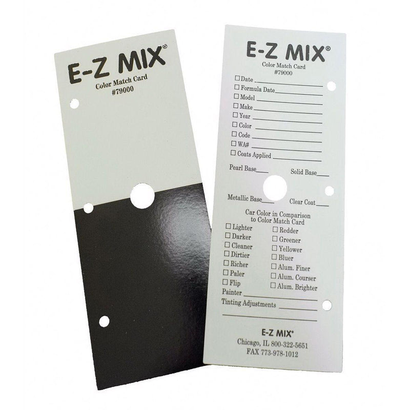 EZM.79000 Color Match Card, Black And White