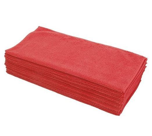 GST.MB15FRD All Purpose Microfiber Cleaning Towel Wheel Cleaning Cloths, 260 GSM, 15"x15", Fire Red