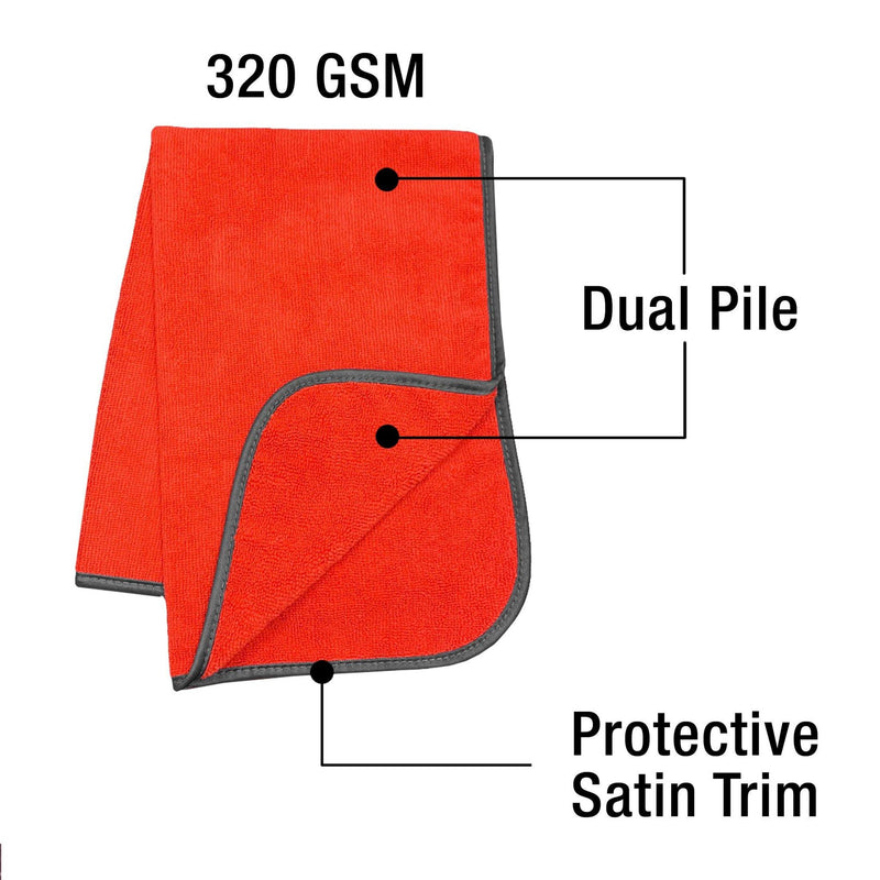 DP.MT-TST-G 16 x 24 in. 320 GSM All-Purpose Microfiber Towels – 12-pack