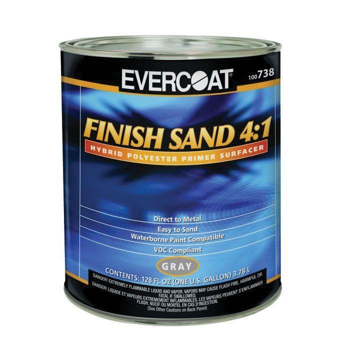 FIB.738 Finish Sand, 1 gal Round Can, Gray, 4:1 Mixing, Use: DTM