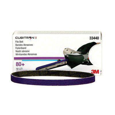 3M.33440 Cubitron™ II  786F Series File Belt, 3/8 in W x 13 in L, 80+ Grit, Purple